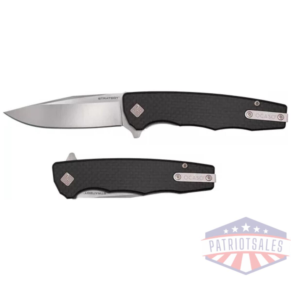 29bcd. Webp - ocaso knives strategy 3. 5" fld - carbon fiber/g-10 satin d2 - 29bcd