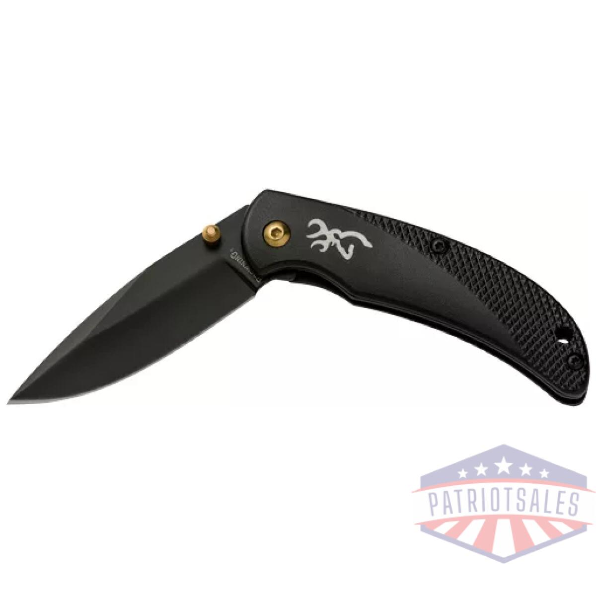 3220340. Webp - browning knife prism iii fldng - hunter 2. 38" blade black alum - 3220340