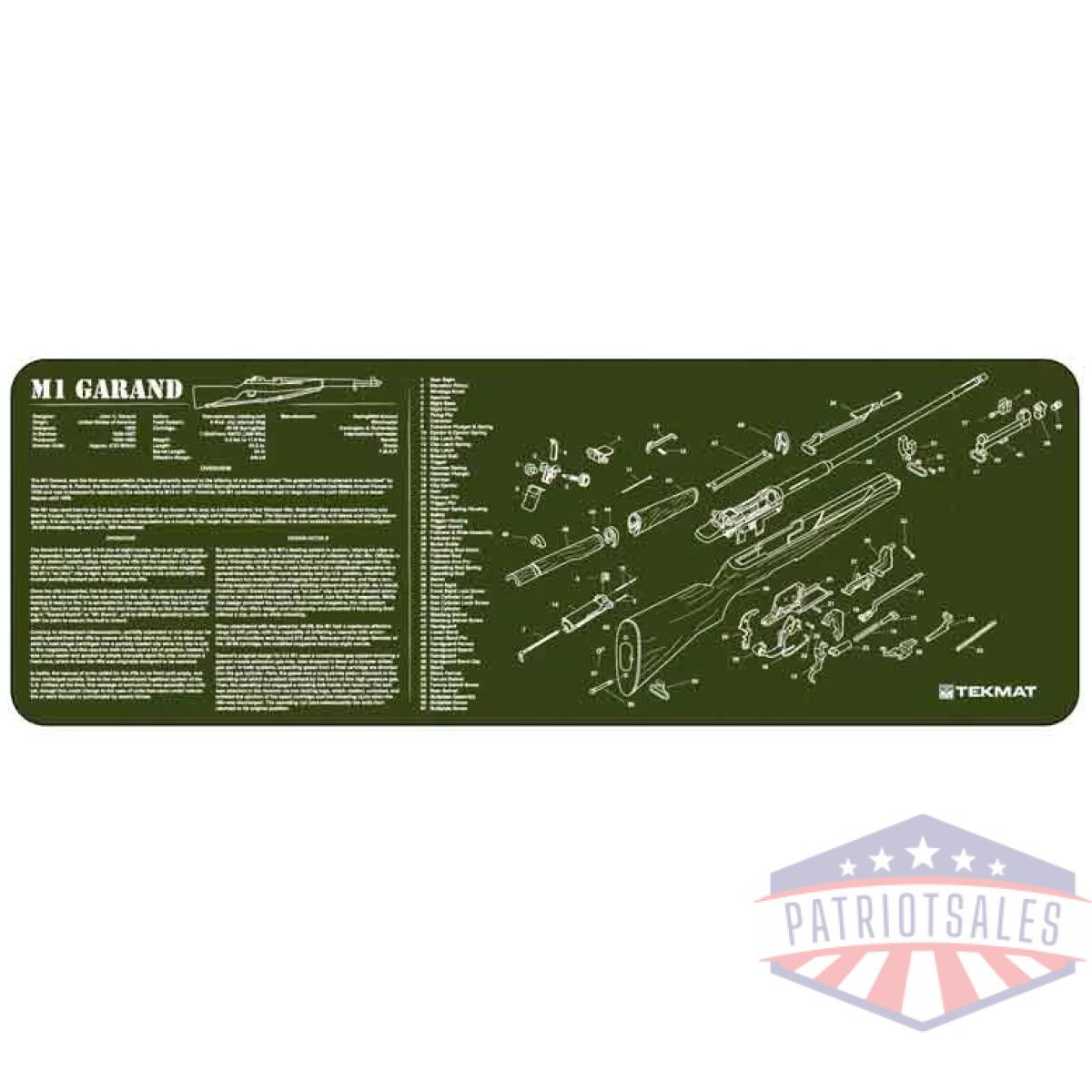 36m1garod. Webp - tekmat armorers bench mat - 12"x36" m1 garand olive drab - 36m1garod