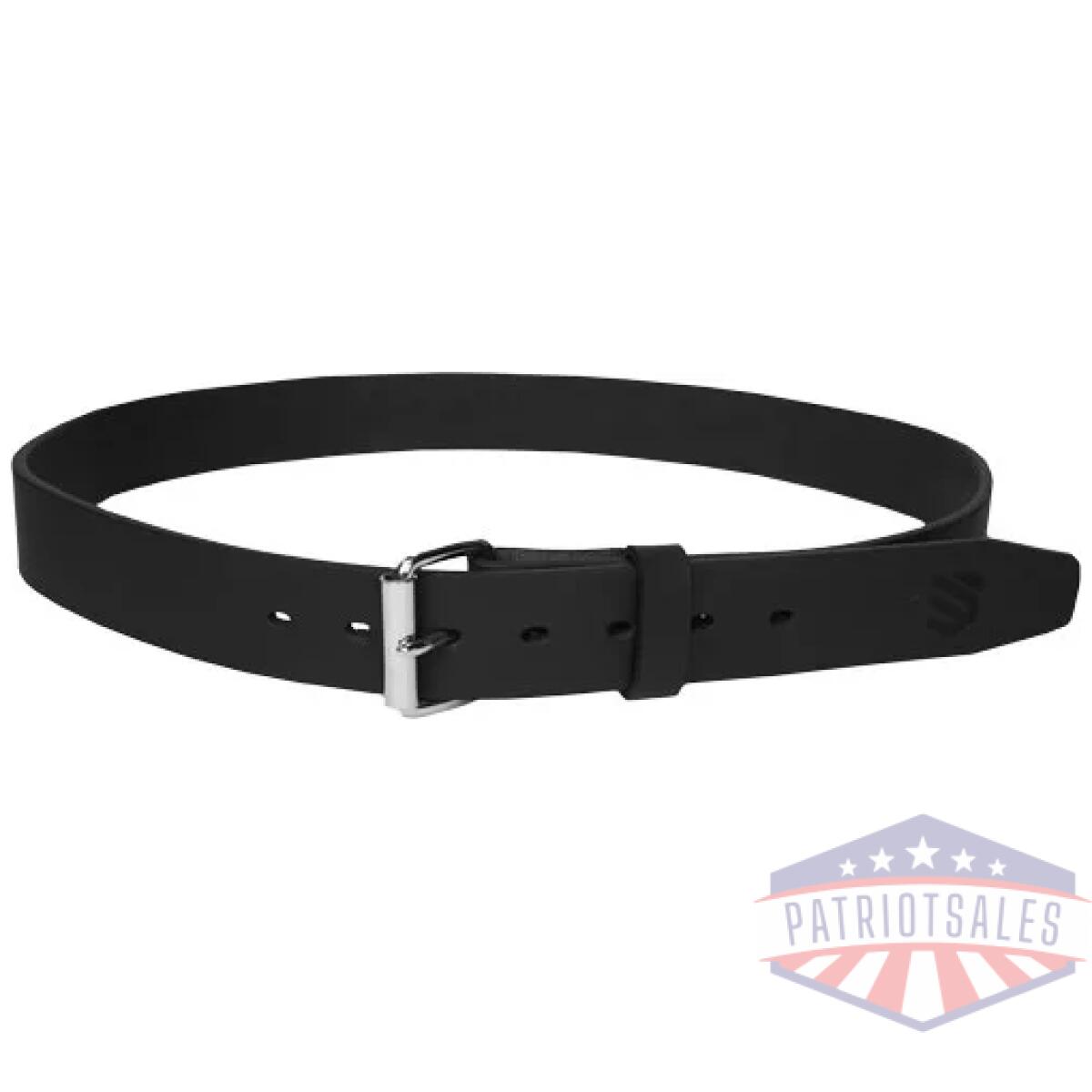 410242bk. Webp - blackhawk edc gun belt leather - black 42/46 standard buckle - 410242bk