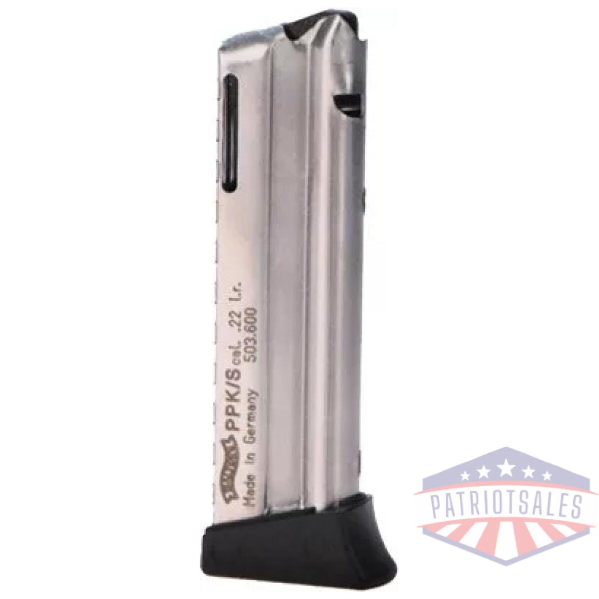 503600_1. Webp - walther magazine ppk/s 22lr - 10rd nickel plated steel - 503600 1