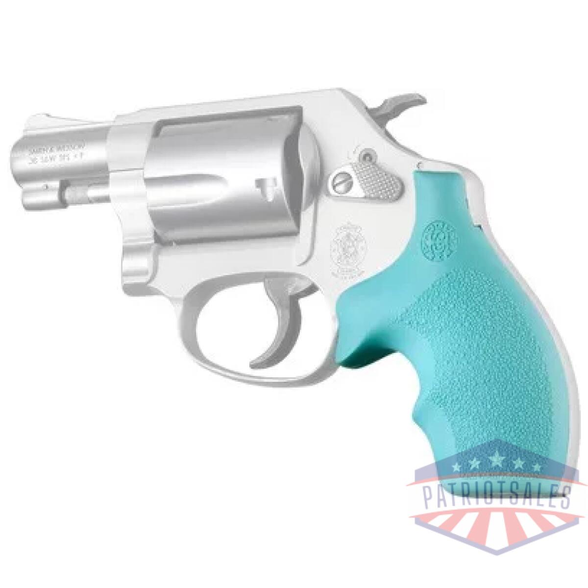 61004. Webp - hogue grips s&w j frame - round butt bantam aqua - 61004