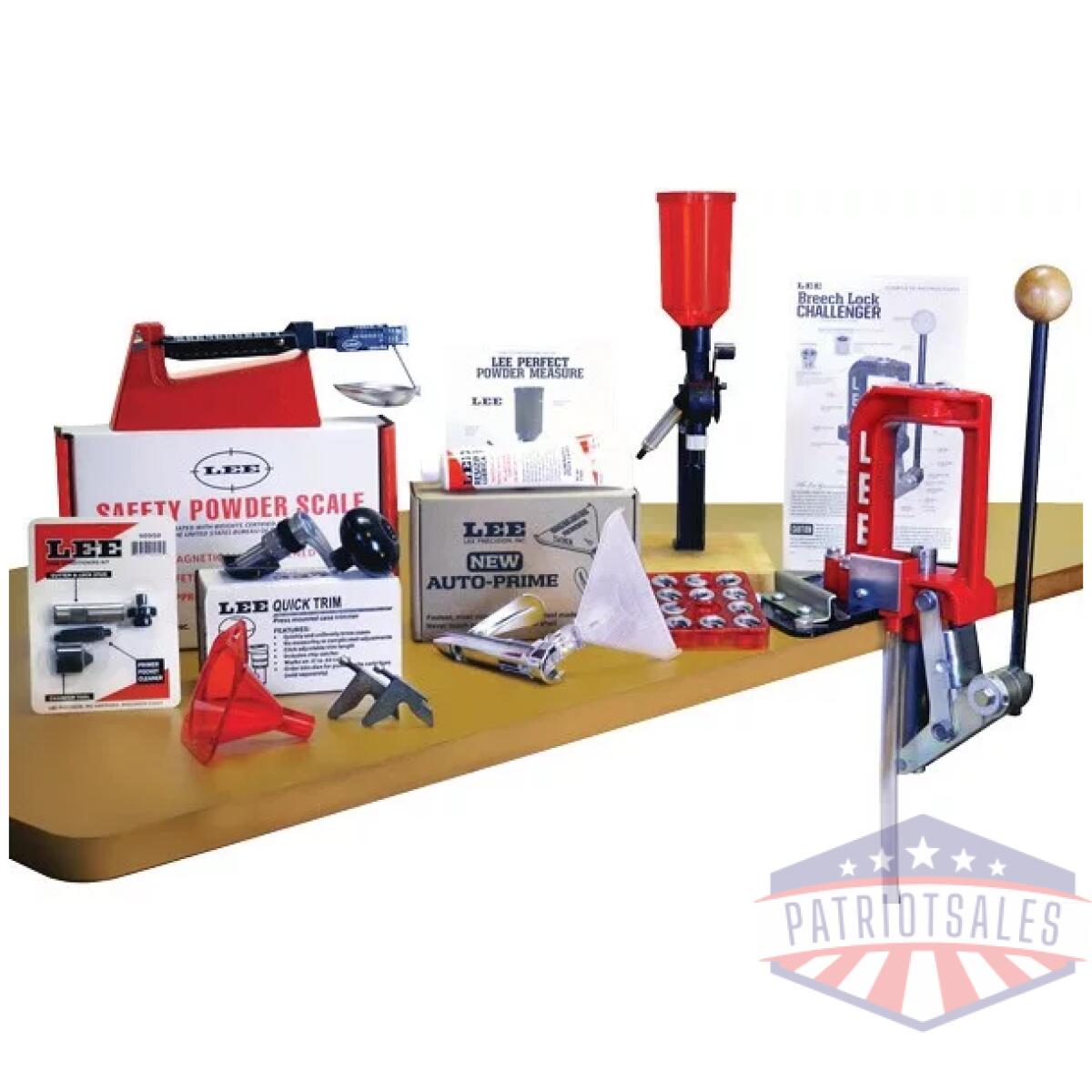 90030. Webp - lee breech lock challenger - press reloading tool kit - 90030