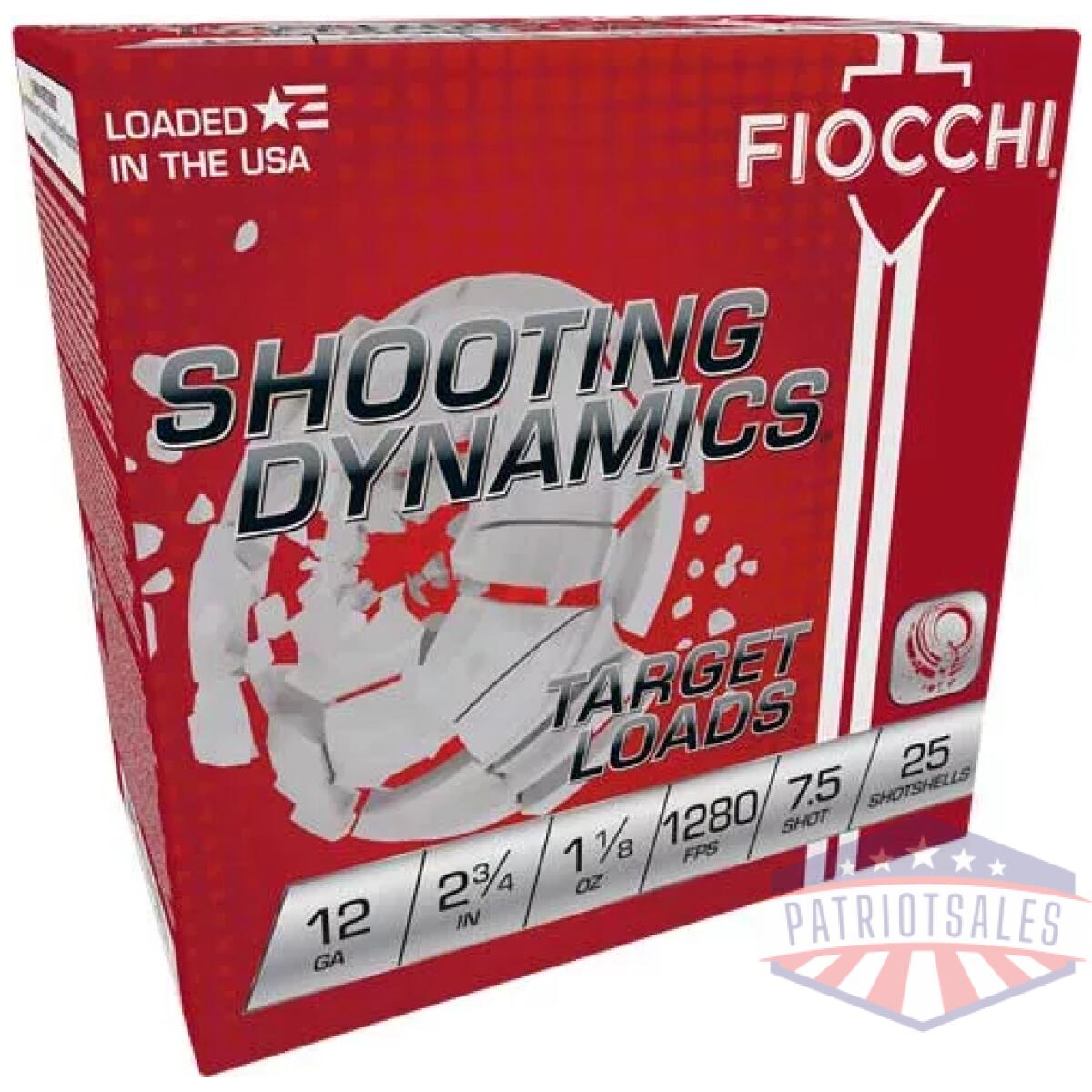 A12sdhv75. Webp - fiocchi 12ga 2. 75" 1-1/8oz - #7. 5 1280fps 250rd case lot - a12sdhv75