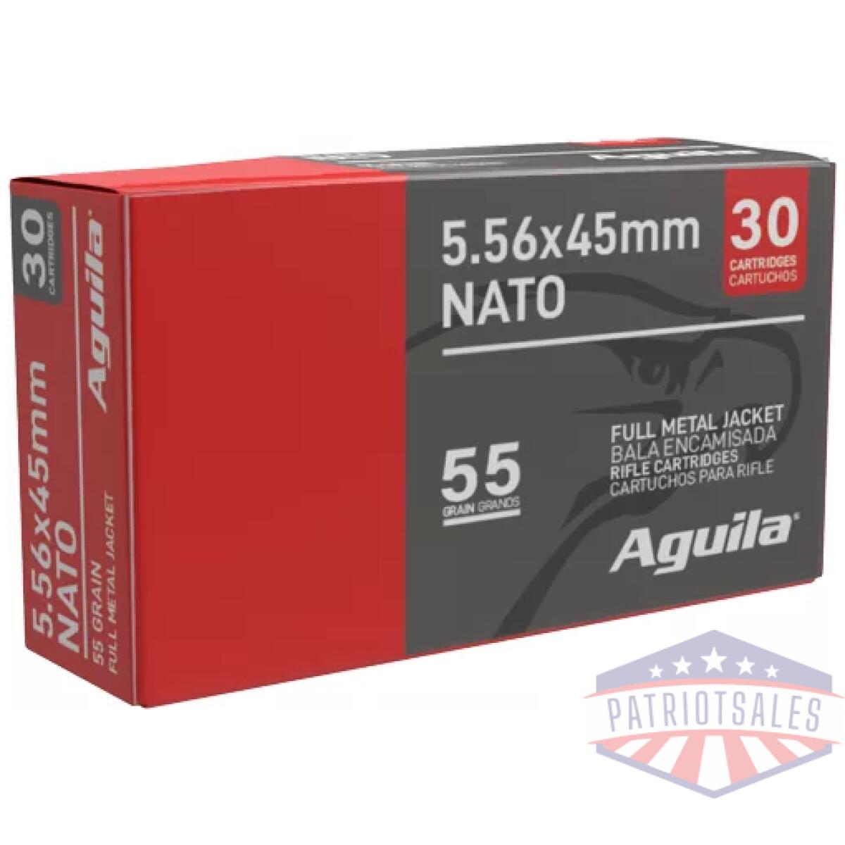 A1e556155. Webp - aguila 5. 56x45 55gr fmj 450rd - battle packs 5/battle per case - a1e556155