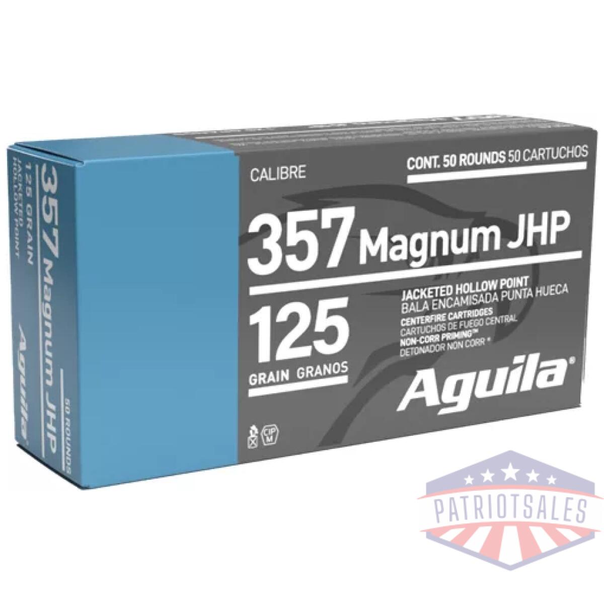 A1e572822. Webp - aguila 357 mag 125gr jhp - 50rd 10bx/cs - a1e572822