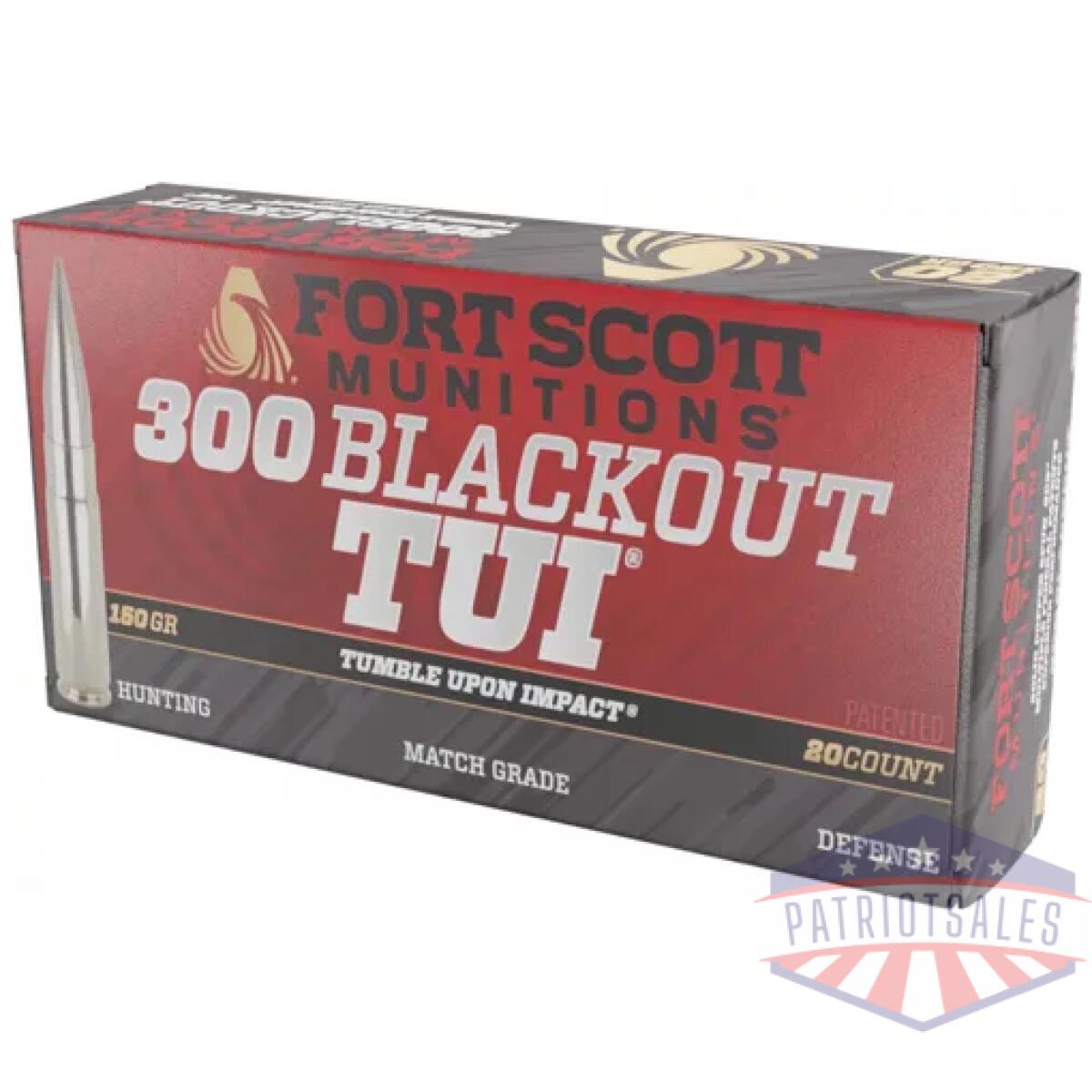 A300150scv2. Webp - fort scott 300 aac 150gr tui - solid copper 20rd 25bx/c - a300150scv2