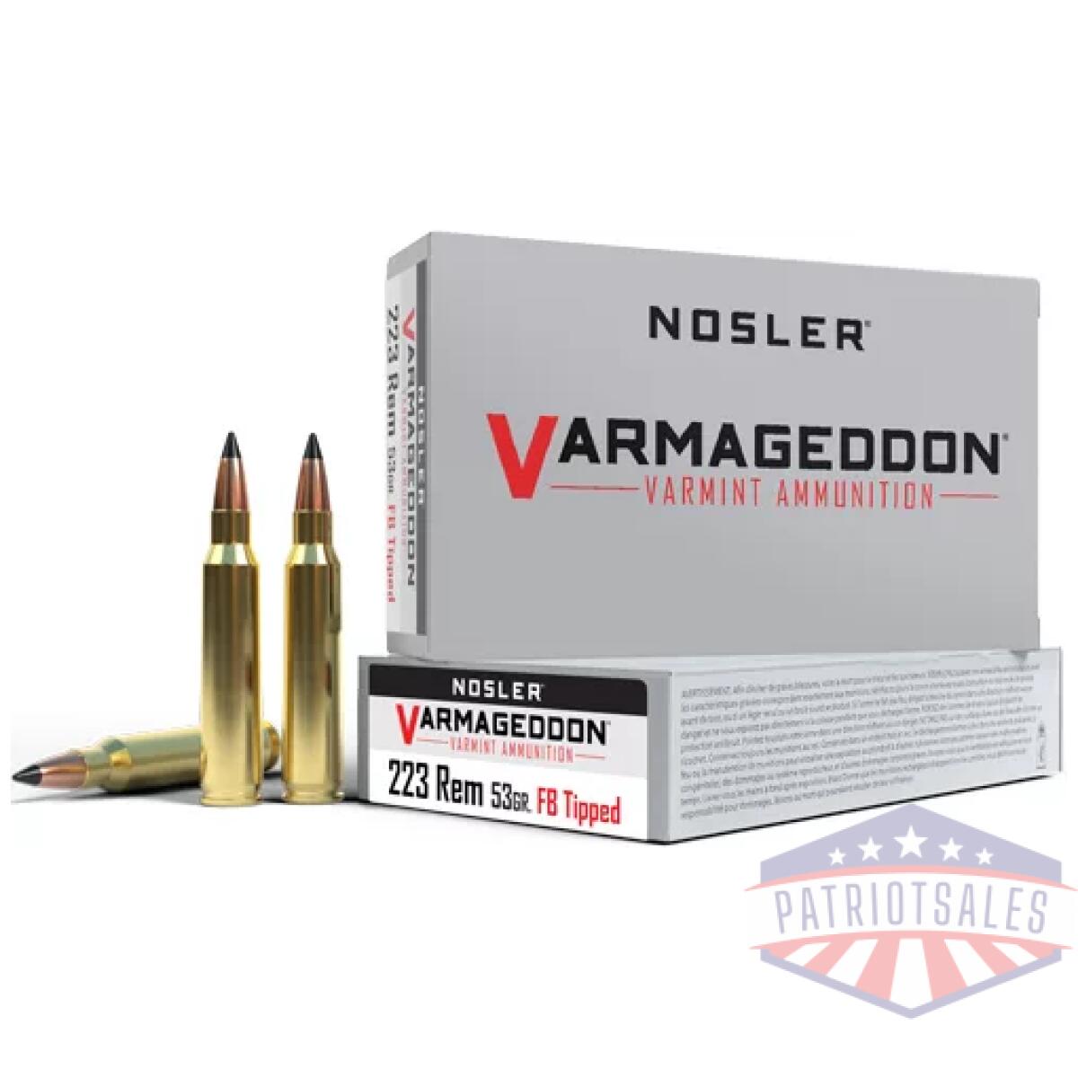 A65139. Webp - nosler varmageddon 223 rem - 53gr fbt 20rd 20bx/cs - a65139