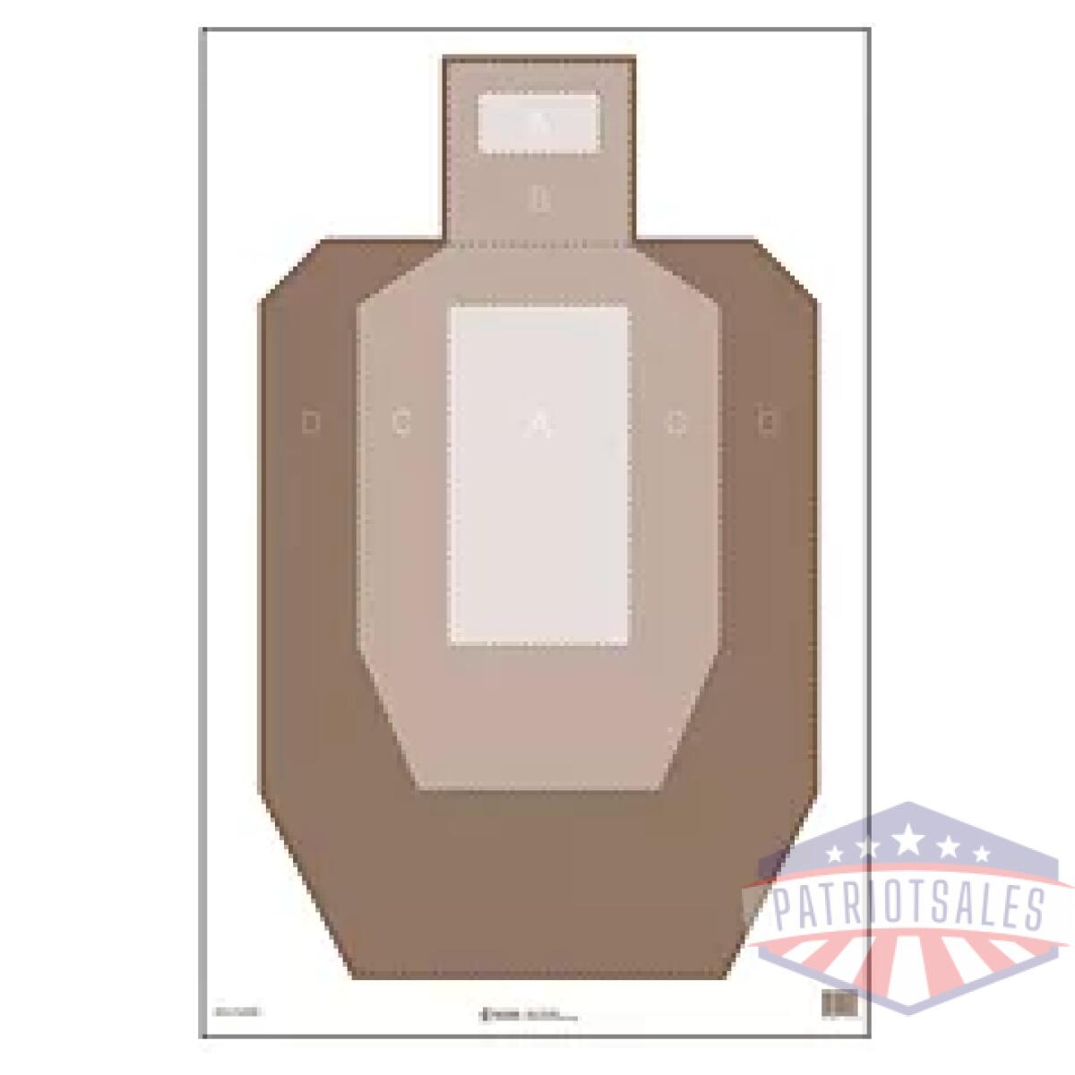 Actipsc-p-shbr-100_1. Webp - action tgt ipsc/uspsa brn 100pk - actipsc p shbr 100 1