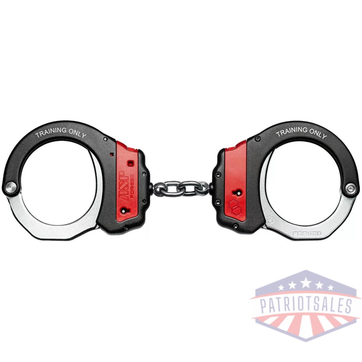 Asp-07440. Webp - training ultra plus chain cuffs - red - asp 07440