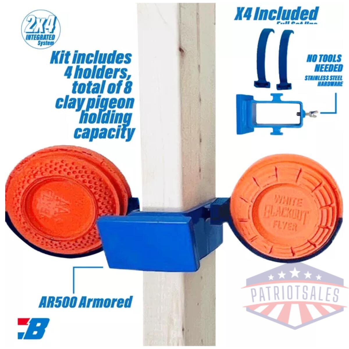 B978_display. Webp - bash target steel target stnd - clay pigeon holder for 2x4 - b978 display