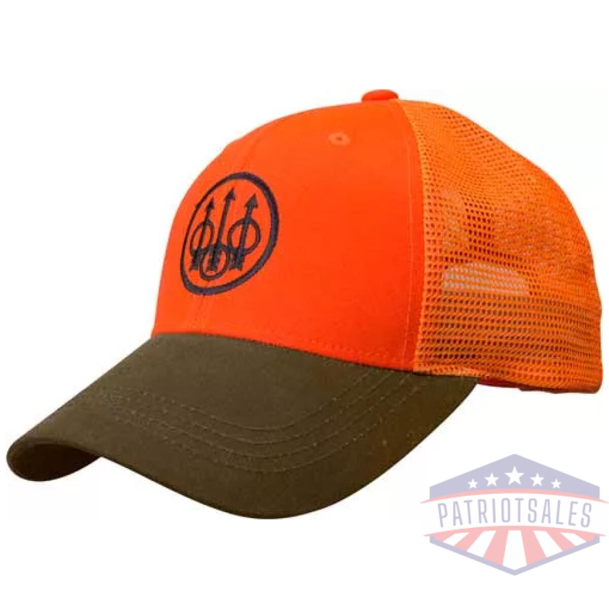 Bc641t15150850. Webp - beretta cap upland trucker - blaze mesh back orange/tobacco - bc641t15150850