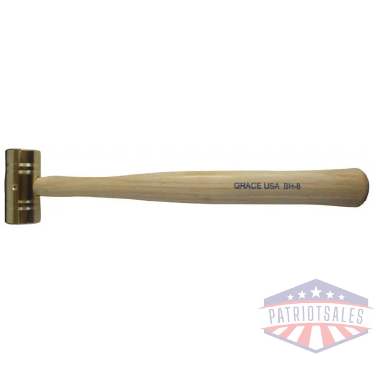 Bh8_1. Webp - grace usa hammer 8 oz brass - bh8 1