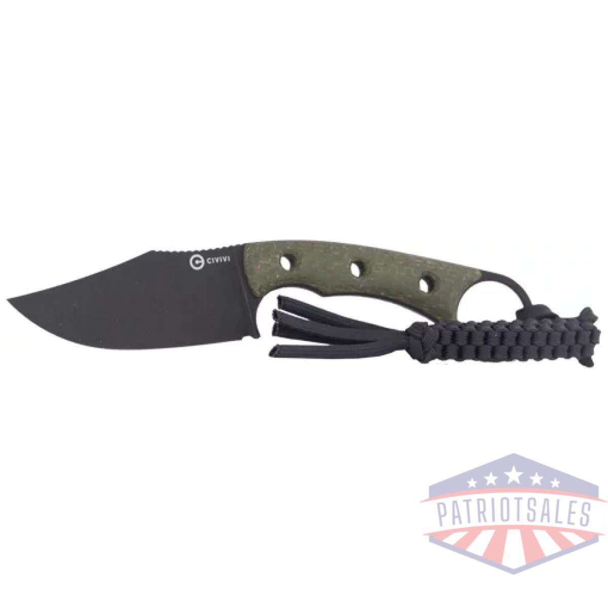 C20059b3. Webp - civivi knife midwatch 3. 39" - green micarta/black stnwsh - c20059b3