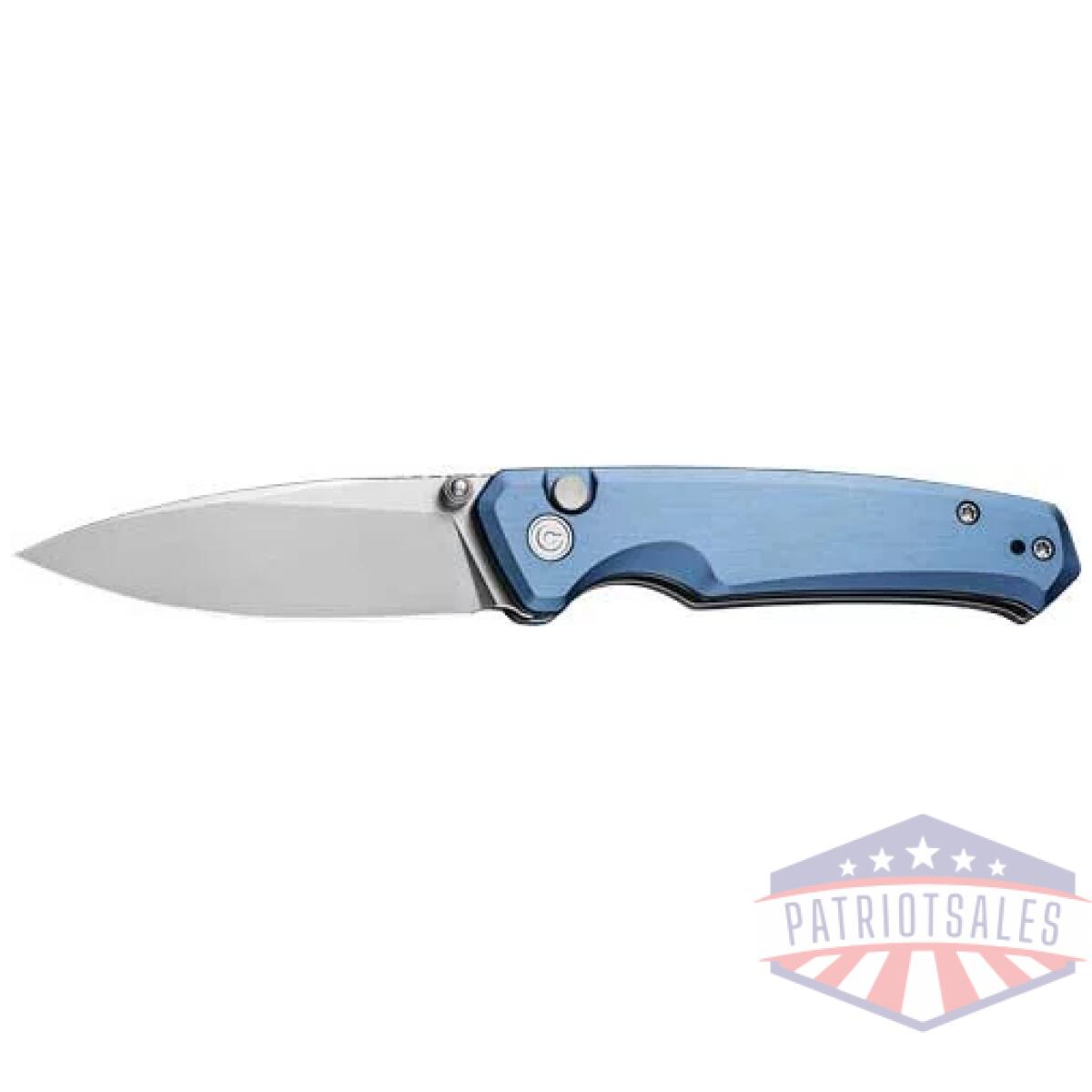 C200766. Webp - civivi knife altus 2. 97" blue/ - stonewash button lock - c200766