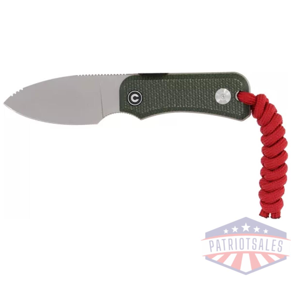 C230452. Webp - civivi knife baby banter 2. 39" - green canvas micarta/stonewash - c230452