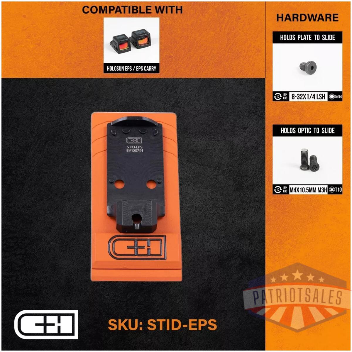 Chp-stid-eps. Webp - optics adapter plate - staccato duo - chp stid eps