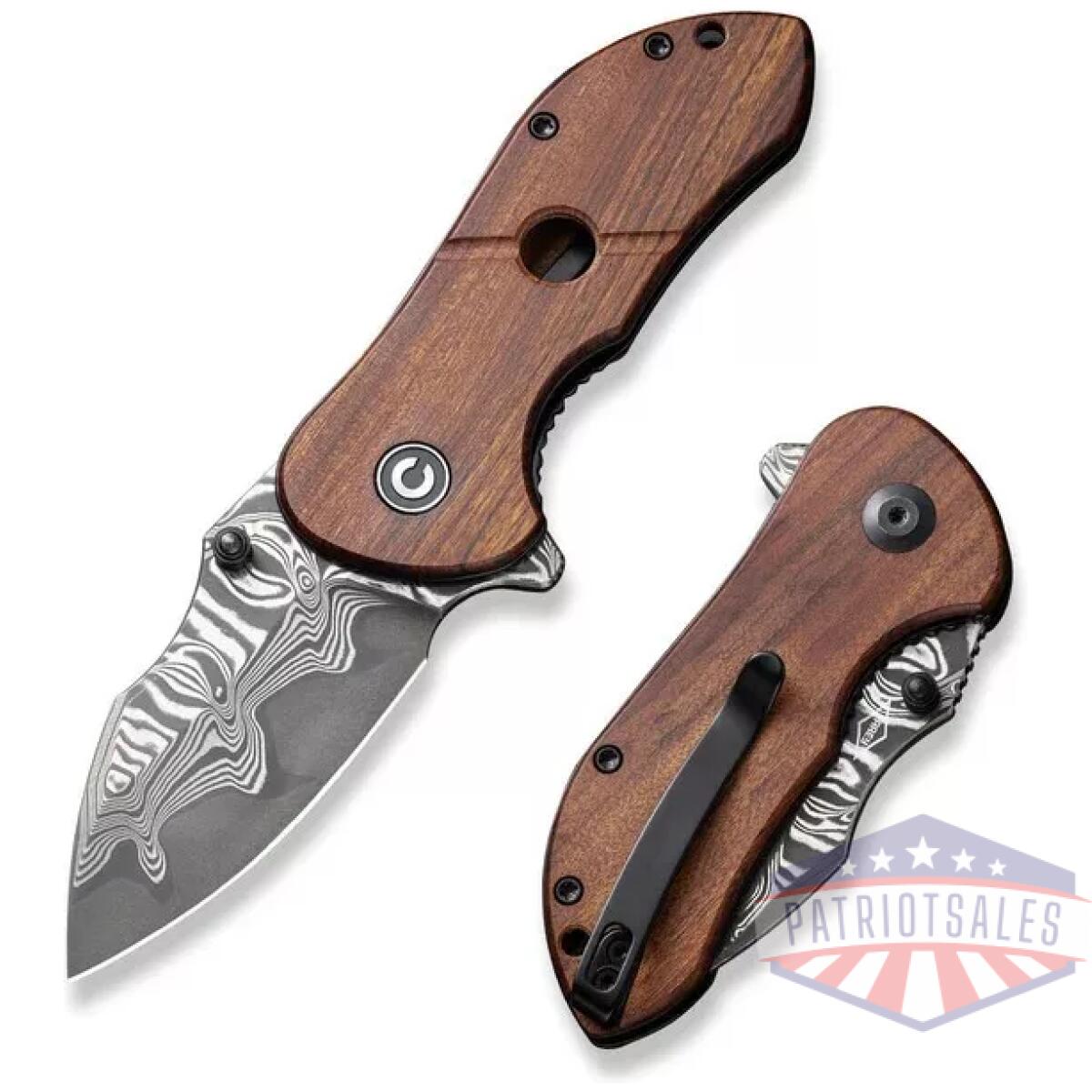 Civ-c22018c-ds1. Webp - civivi gordo flipper knife wood handle - civ c22018c ds1