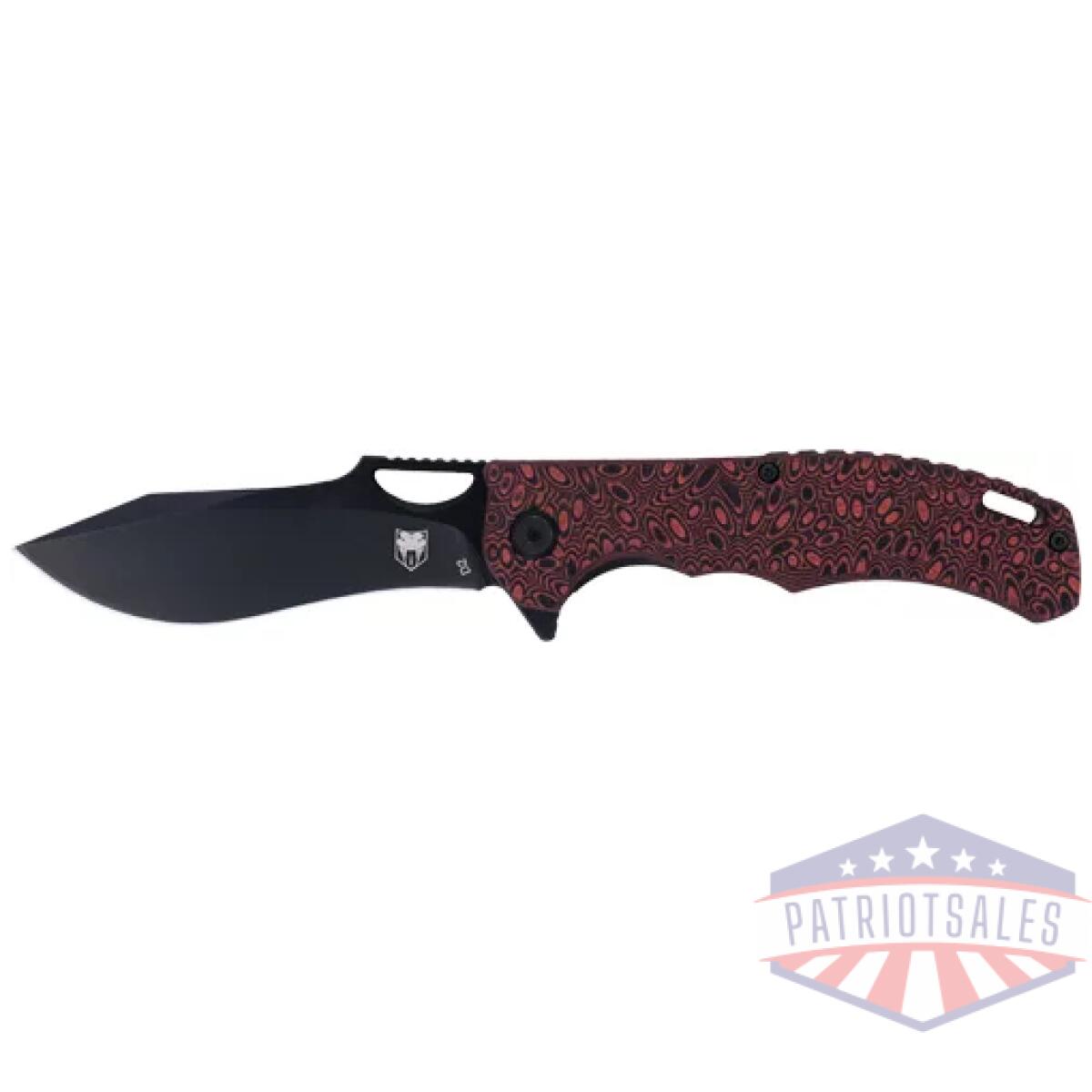 Ctnhk. Webp - cobratec nighthawk folder - 3. 62" black d2 blade/red g-10 - ctnhk