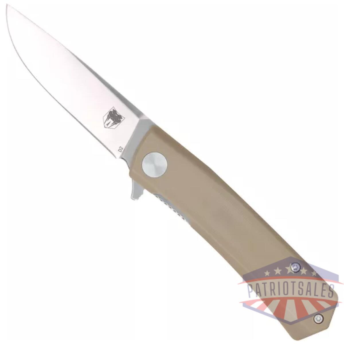 Ctsrptan. Webp - cobratec serpent folder 3" - ss/tan d2 blade g-10 scales - ctsrptan