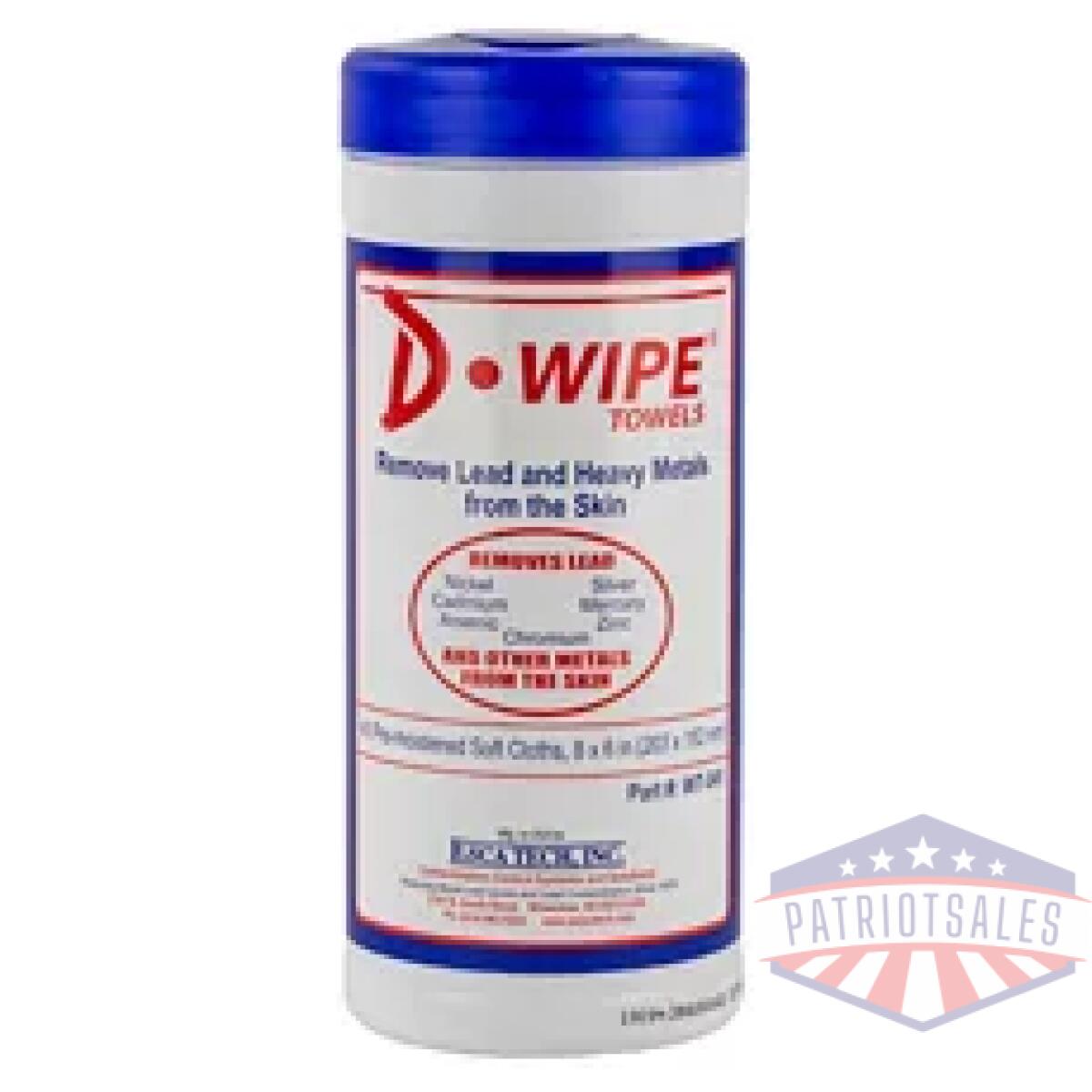 Dleadwt040-22_1-4. Webp - d-wipe towels 12-40 ct canisters - dleadwt040 22 1 4