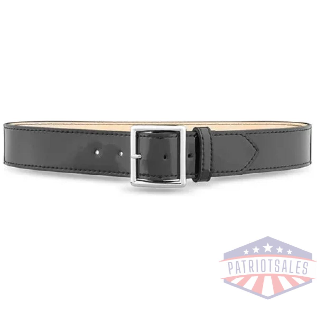 Dty-1631-34-9032. Webp - 1-3/4"" hi-gloss leather garrison belt with gold buckle - dty 1631 34 9032