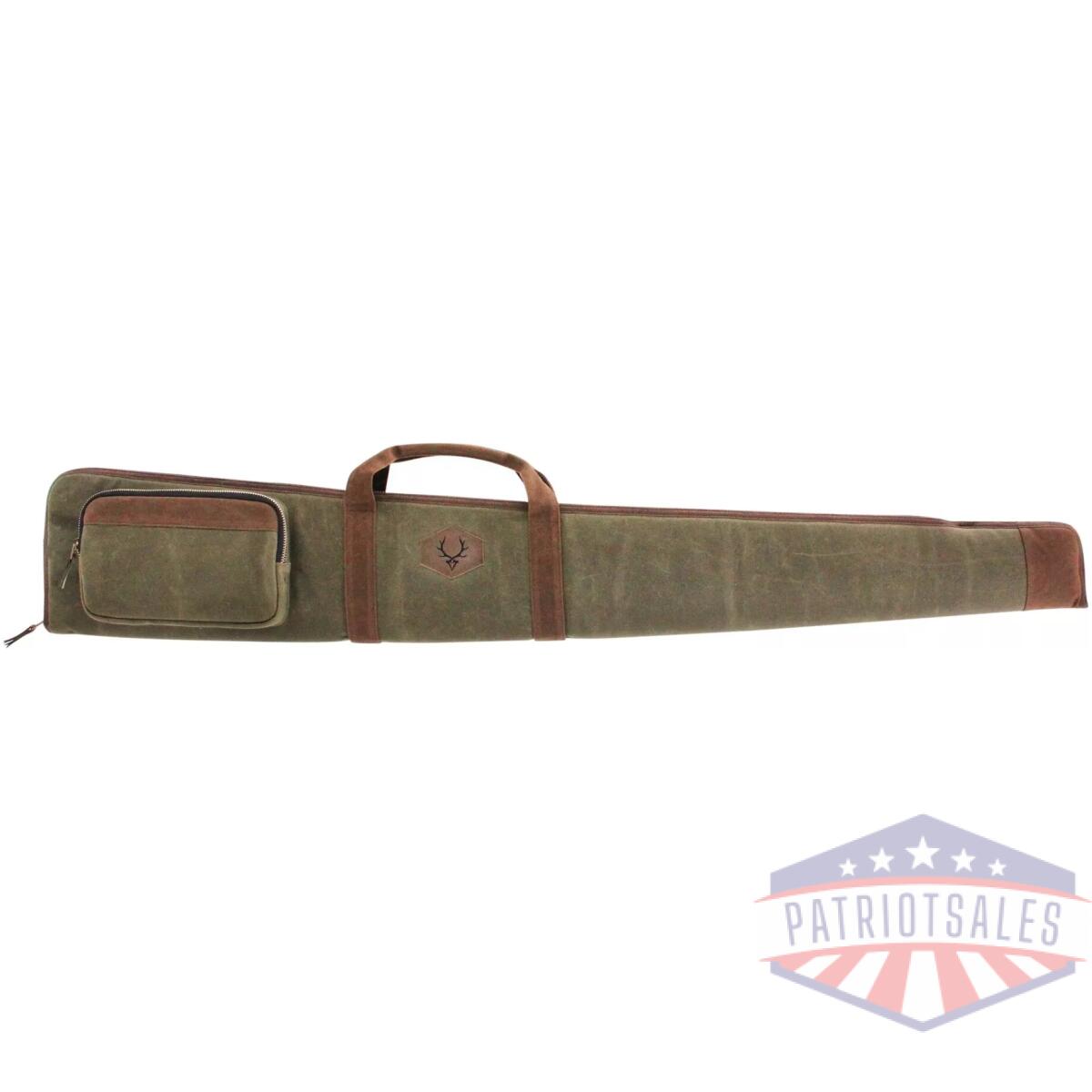 Evt-44348-ev. Webp - rawhide waxed canvas shotgun case - evt 44348 ev