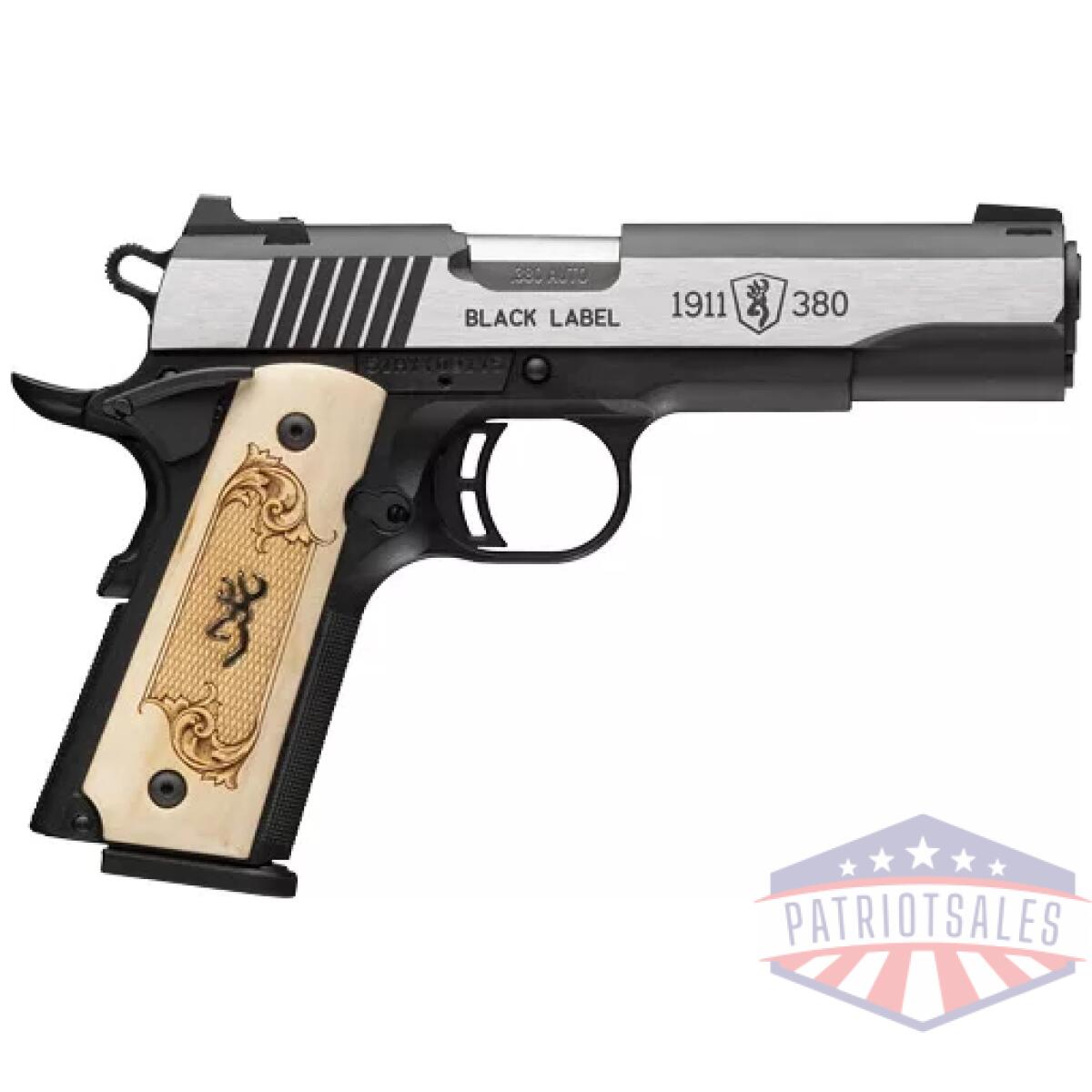 G051998492. Webp - browning 1911-380 black label - 380acp 4. 25"fs 10rd maple - g051998492