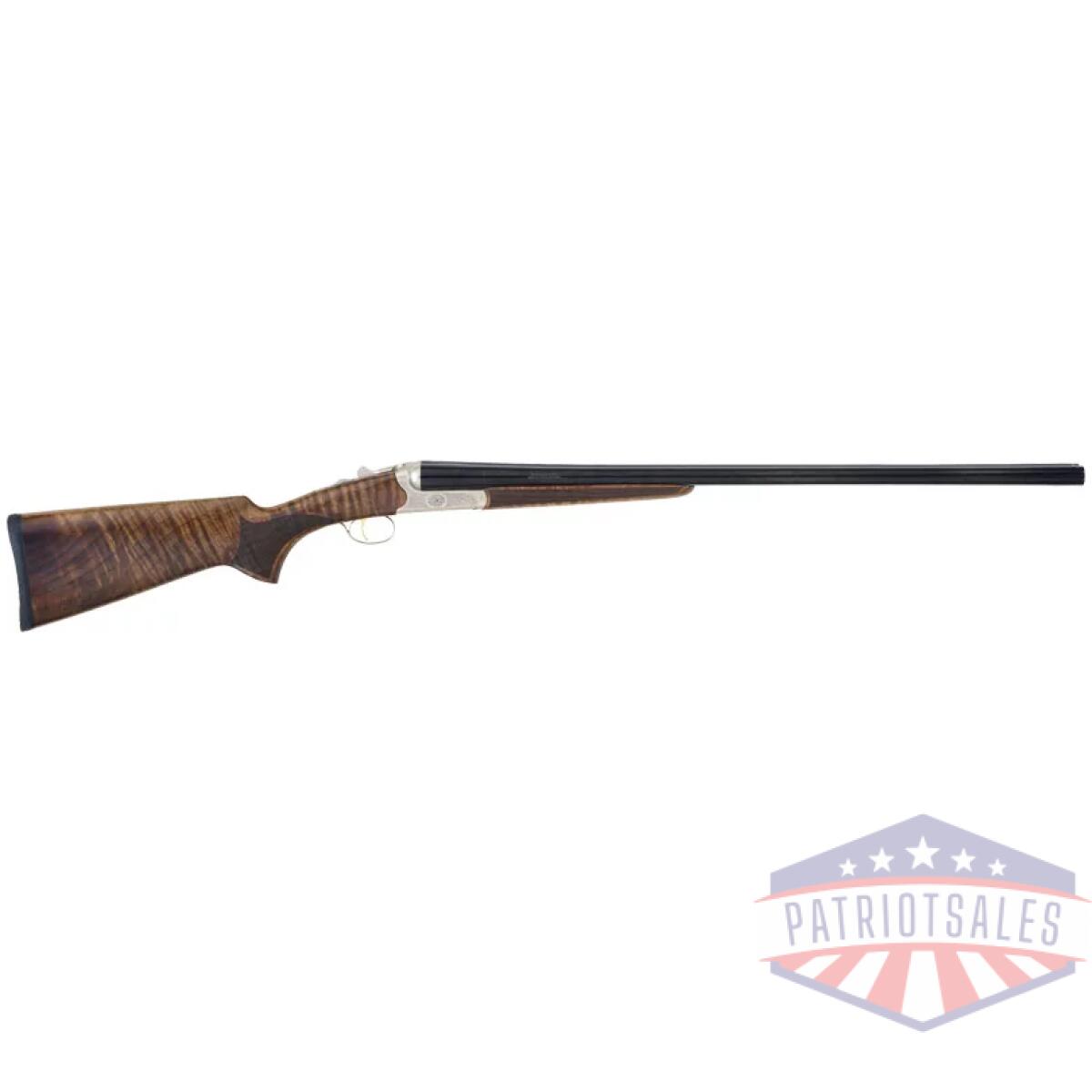 G38112. Webp - tristar bristol sxs 12ga. 28" - 3" ct-5 silver/walnut - g38112