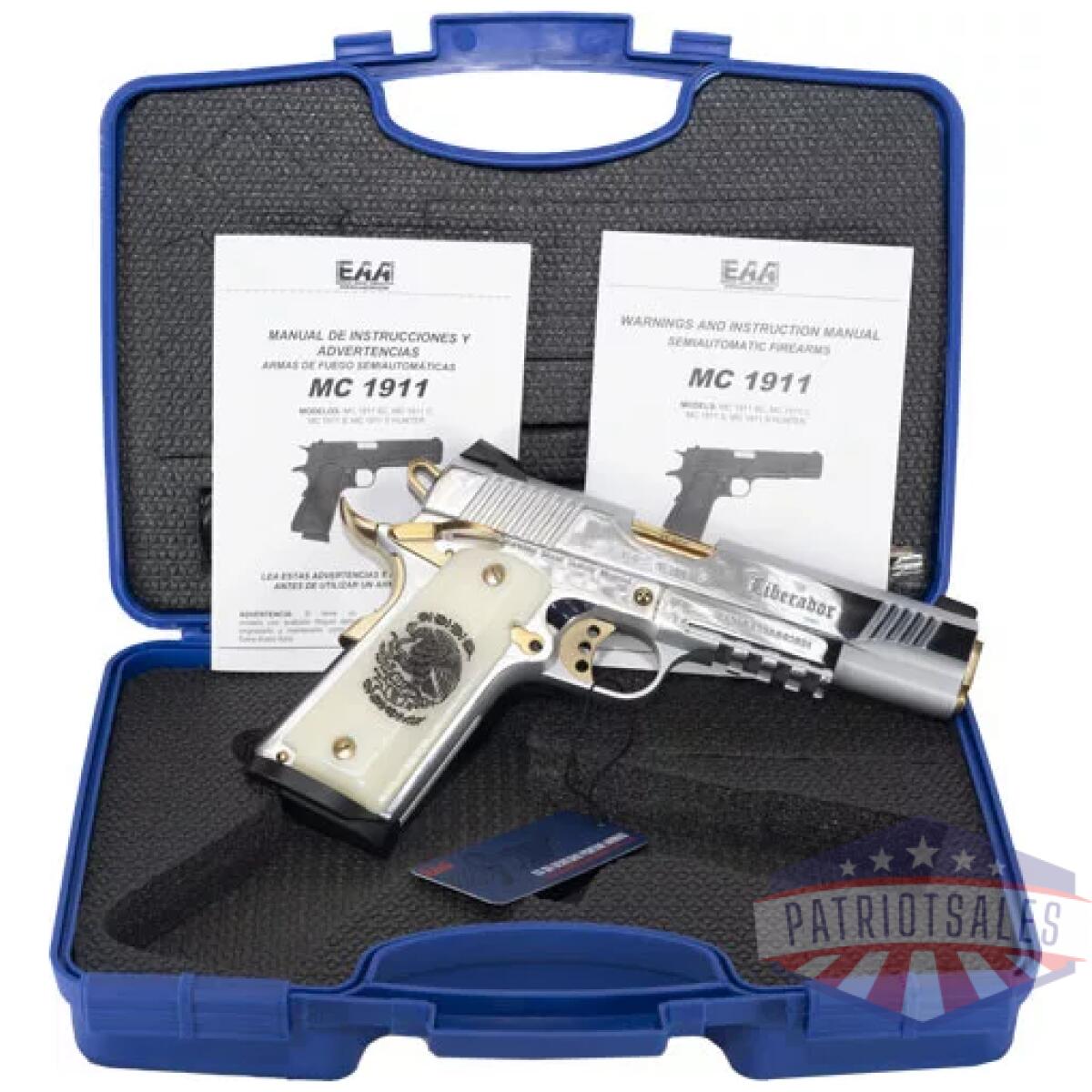 G391057_case-1. Webp - girsan mc1911s liberadore ii - 45acp chrome/gold engraved 8rd - g391057 case 1