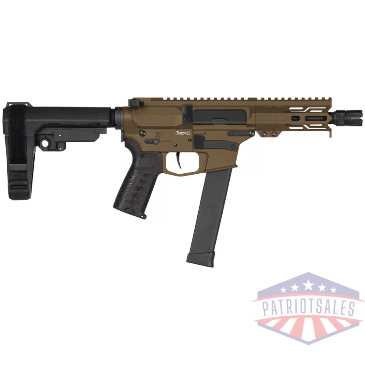 G45ab70fmb. Webp - cmmg pistol banshee mkg 45acp - 5" 13rd w/ rip brace bronze - g45ab70fmb