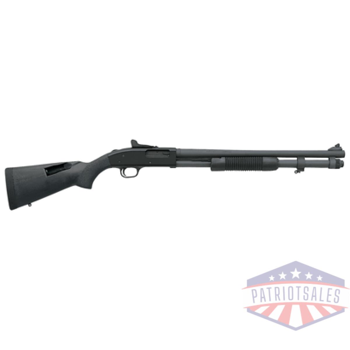 G51668. Gif - mossberg 590a1 12ga ghost ring - parkerized shell storage 20" - g51668