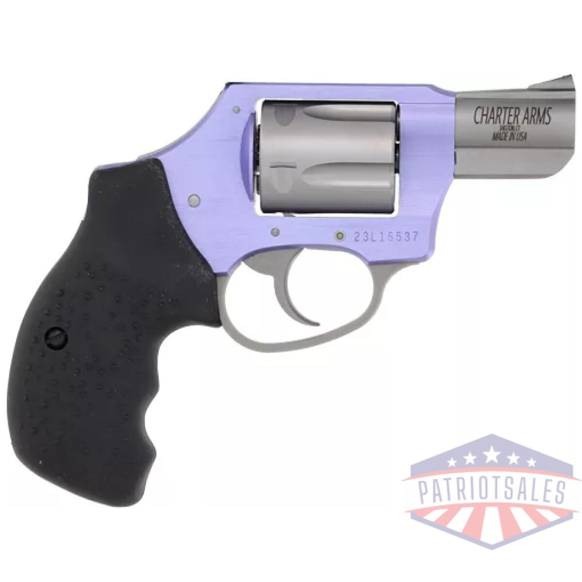 G53841. Webp - charter arms lavender lady - 38spl 2" lavender/ss dao - g53841