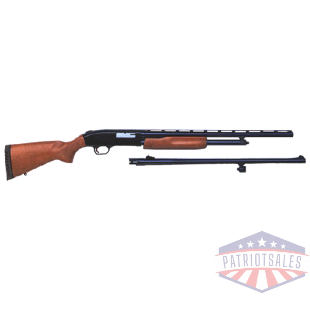 G54188. Gif - mossberg 500 youth bantam 20ga - combo 22"vr/24"rifled hardwood - g54188