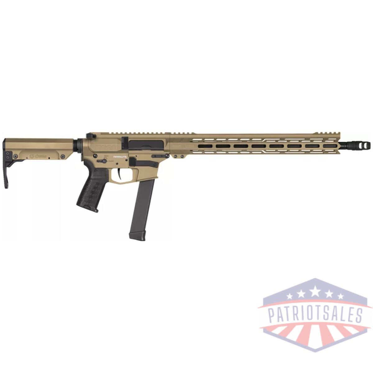 G99a3d0fct. Webp - cmmg rifle resolute mkgs 9mm - 16. 1" 32rd coyote tan - g99a3d0fct