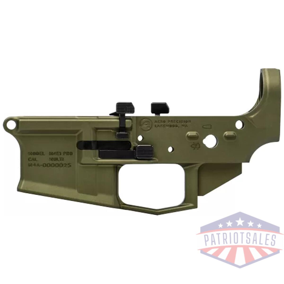 Gapar600031ac. Webp - aero precision m4e1 pro lower - receiver od green anodized - gapar600031ac