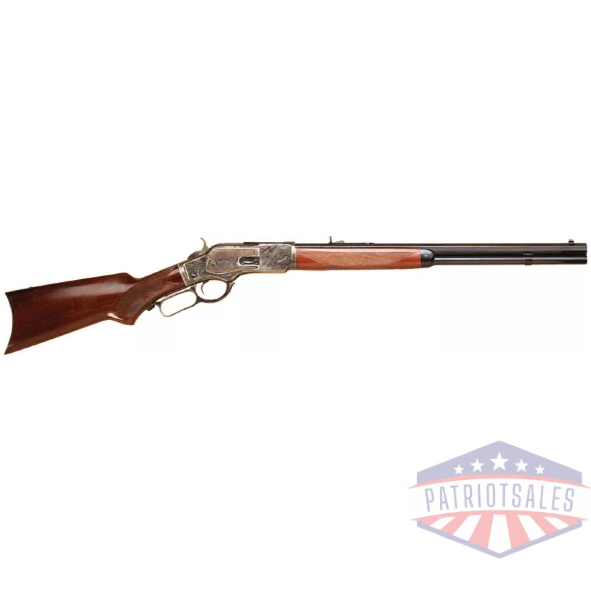 Gca204. Webp - cimarron 1873 deluxe 45lc - 20" oct. Cc/blued pistol grip - gca204