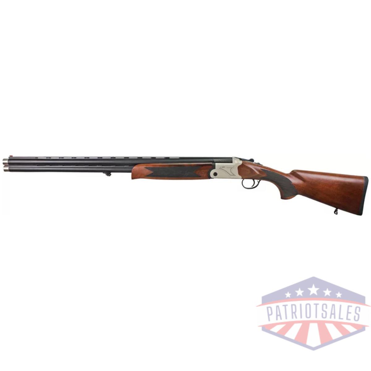 Gij60012lw26s_1. Webp - iver johnson 600lw o/u 12ga 3" - 26"vr ct-5 silver/black walnut - gij60012lw26s 1