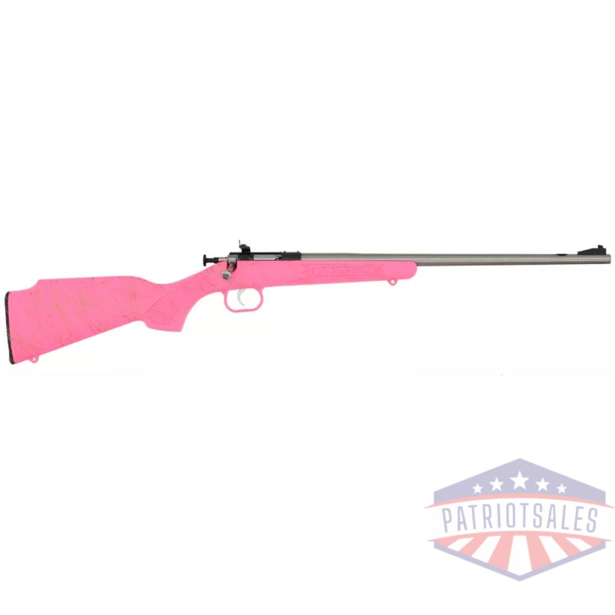 Gksa2441. Webp - crickett rifle g2 22lr pink - synthetic/gold web stainless - gksa2441