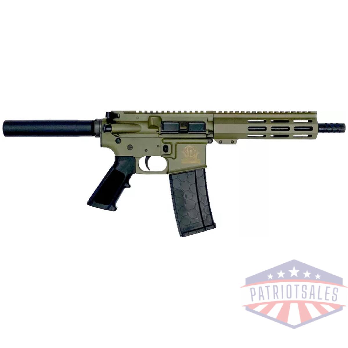 Gl15223podg. Webp - glfa ar15 pistol 223 wylde - 7. 5" nitride barrel od green - gl15223podg