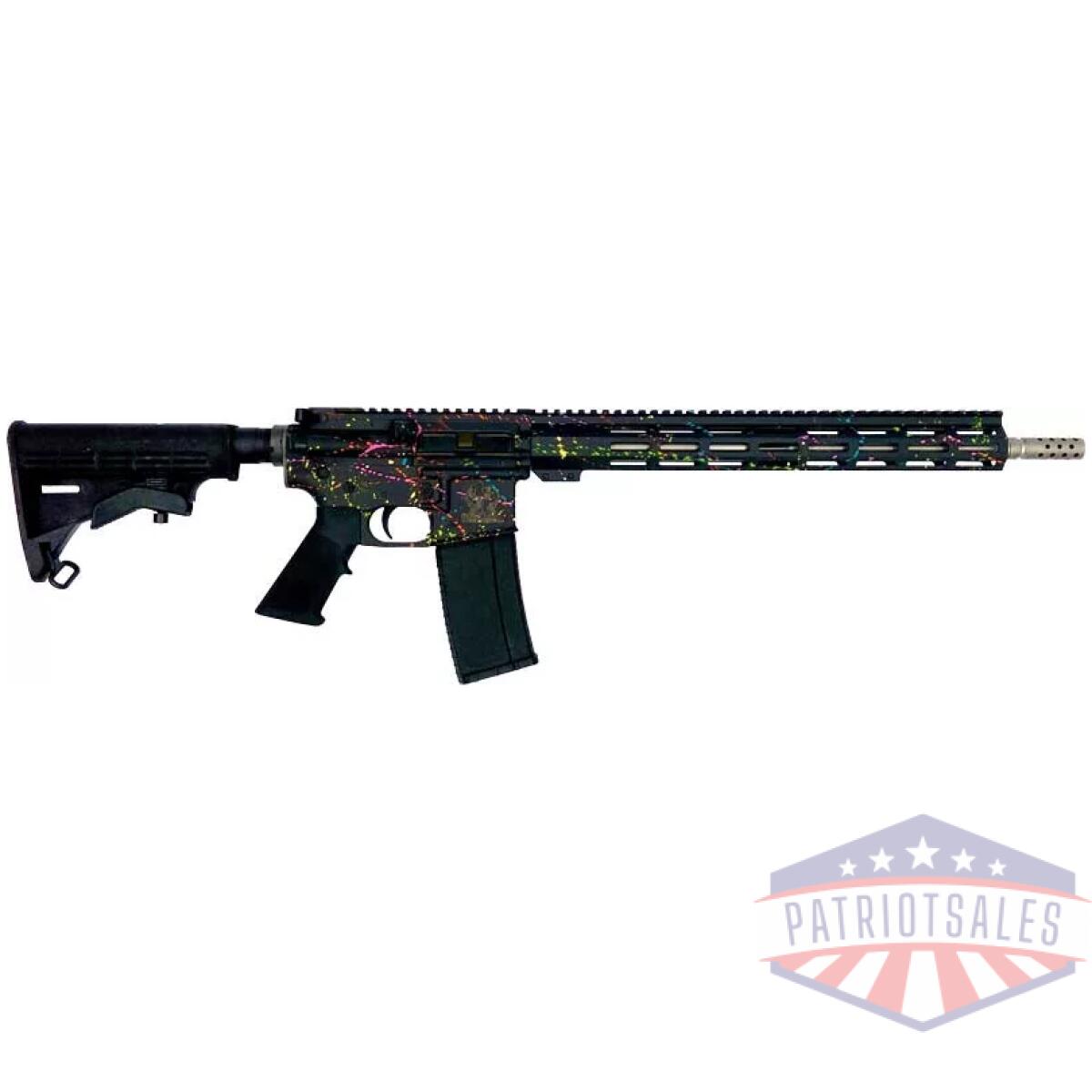 Gl15223sssblk. Webp - glfa ar15 splatter 223 wylde - 16" s/s bbl black splatter - gl15223sssblk