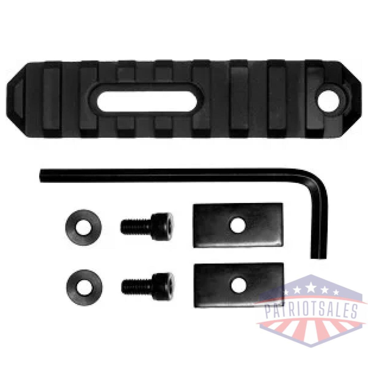 Gtsw190. Webp - grovtec rail section stock ar - 3. 8" 9 slot aluminum black - gtsw190