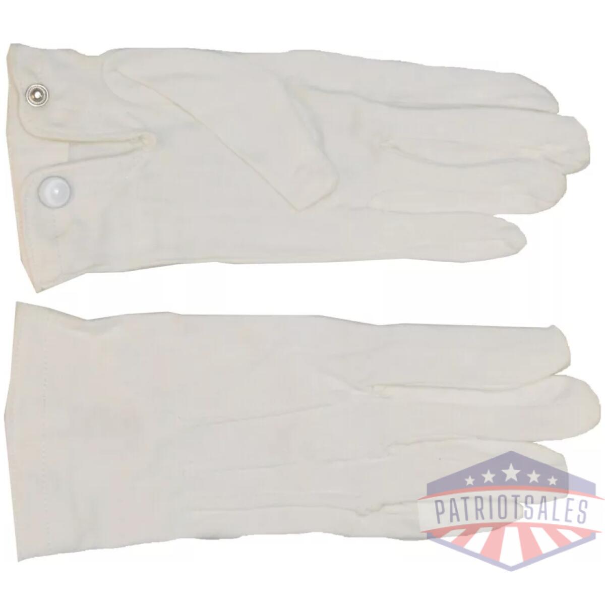 Hero-8770w-l. Webp - parade snap gloves - raised pointing - white - hero 8770w l