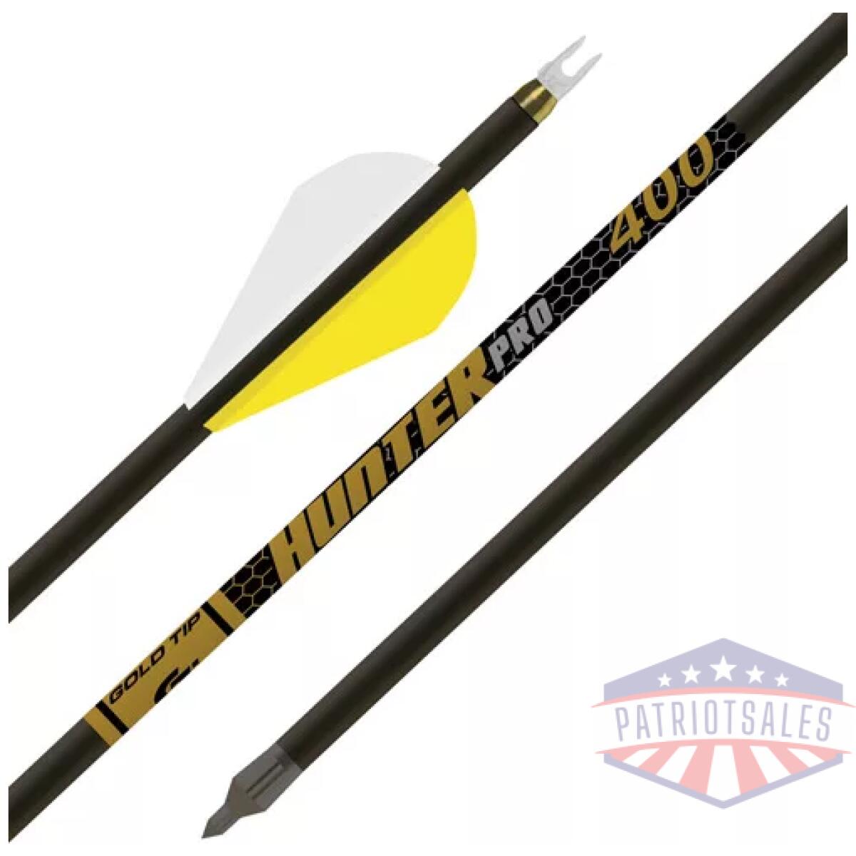 Hpro400a26_2. Webp - gold tip arrow hunter pro 400 - 2" raptor vanes 1/2doz - hpro400a26 2