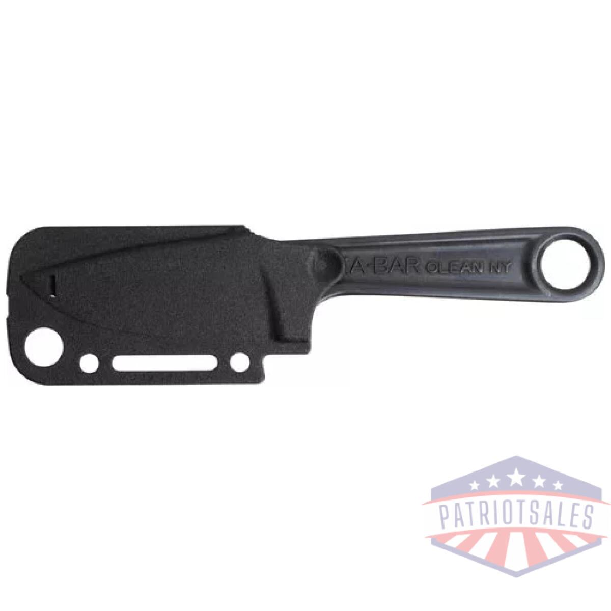 K1119bk_in-sheath. Webp - ka-bar forged wrench knife - 3" plain edge blackout w/shth - k1119bk in sheath