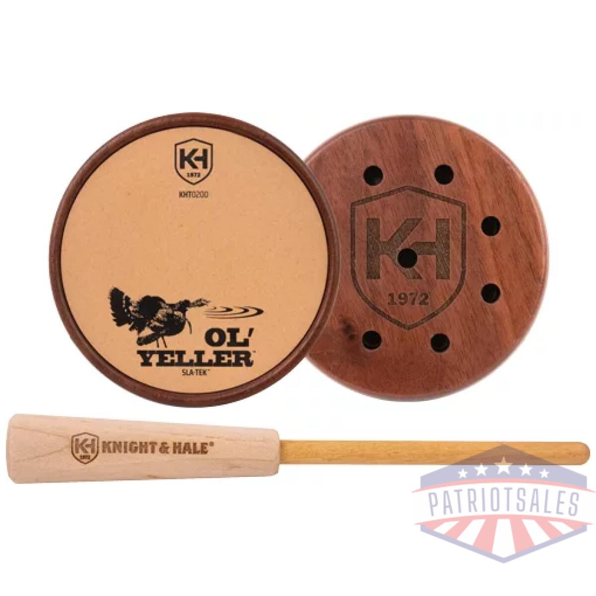 Kht0200. Webp - knight and hale ol' yeller - pot call walnut sla-tek - kht0200