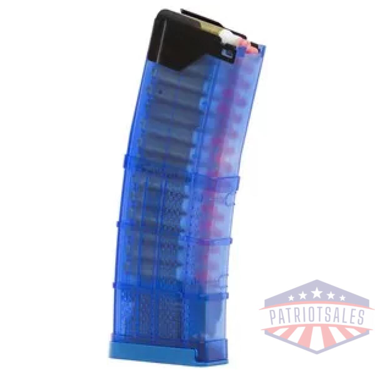 La999000433006. Webp - l5awm 30 round train-safe magazine - translucent blue - la999000433006