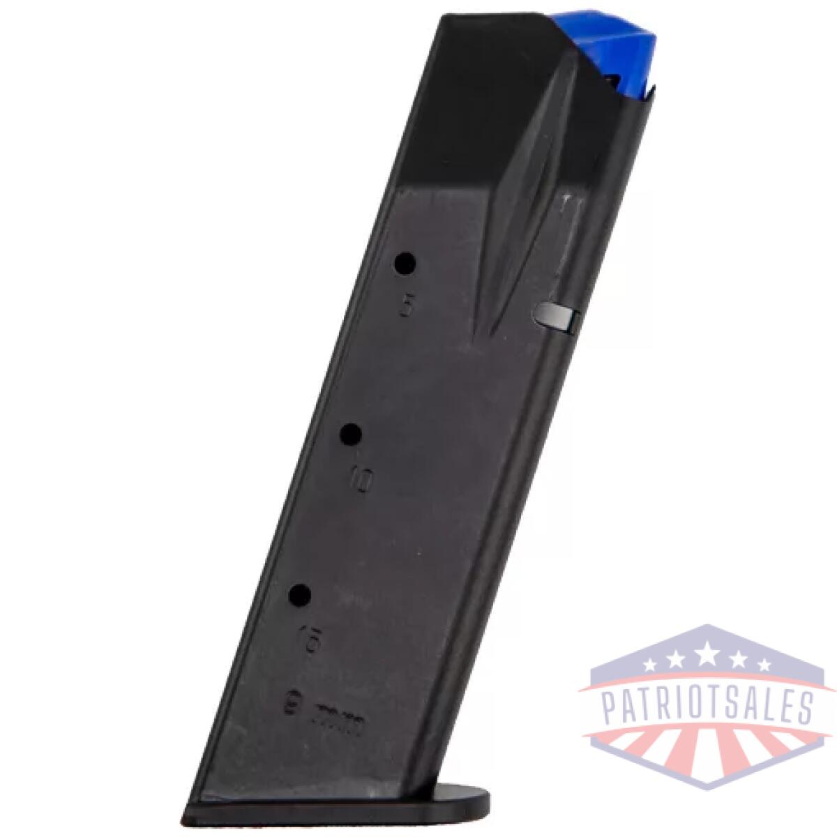 M11123. Webp - cz magazine 75 compact 9mm - luger 15rd blued steel - m11123