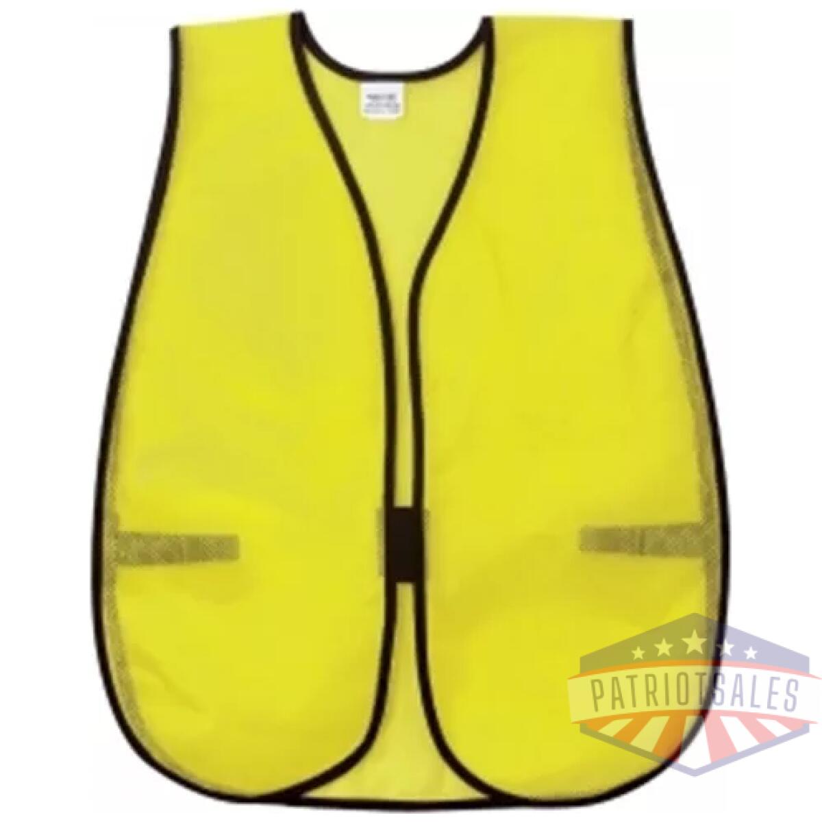 Mcr-v200. Webp - poly, mesh safety vest, 18 x 47, lime - mcr v200