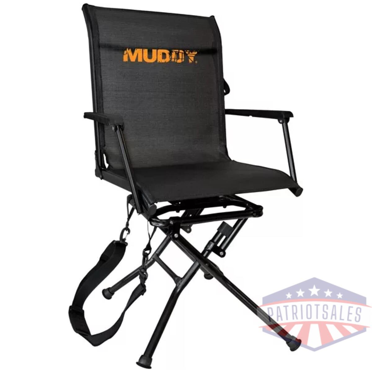 Mgs400. Webp - muddy swivel-ease folding - ground seat w/flex tek seat - mgs400